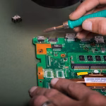Soldering components onto a circuit board