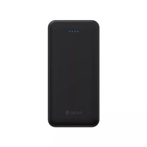 Devia - 10,000mAh Kintone Dual Port LED Indicator Powerbank - Black